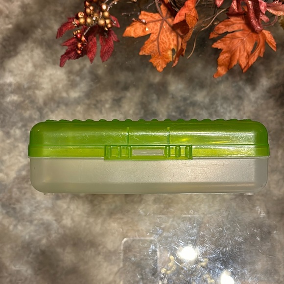 SpaceMaker | VINTAGE Green/Clear Pencil School Box - Picture 8 of 12